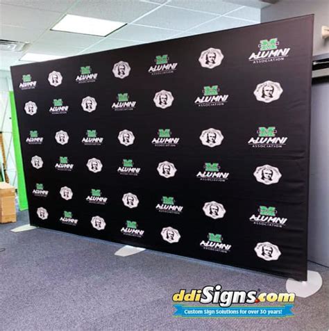 Backdrop Examples from TV & Media Press Events - DDI Signs