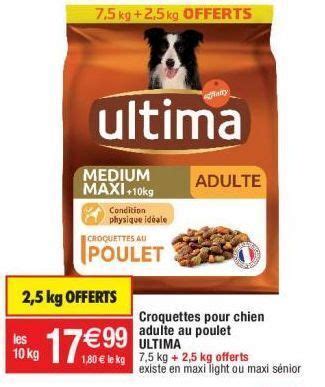 Promo Croquettes Pour Chien Ultima Chez Cora