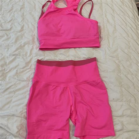 Joy Lab Cute Hot Pink Workout Set Depop