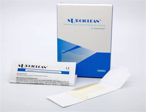 Surgiclean Oxidized Regenerated Cellulose Hemostatic Gauze Wound Care