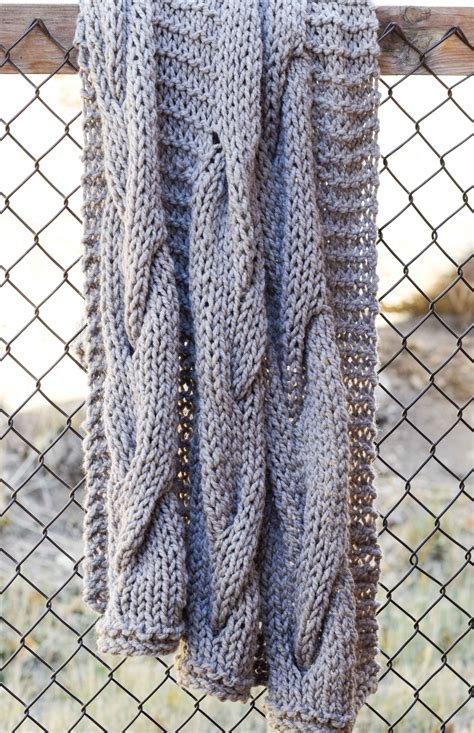 Cable Knit Blanket Pattern – Mama In A Stitch