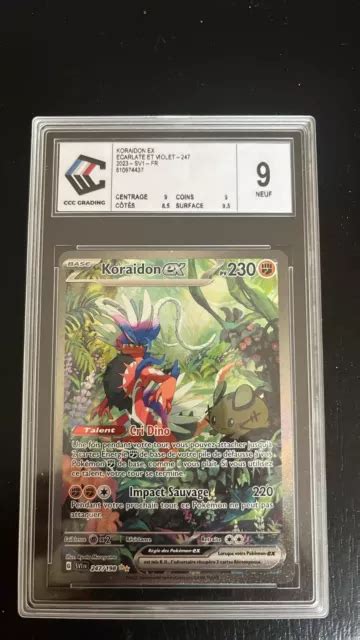 CARTE POKÉMON KORAIDON ex 247 198 EV01 Écarlate et Violet FR CCC 9 EUR