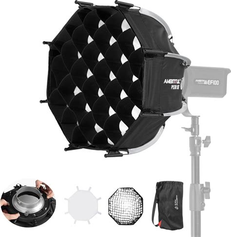 Amazon AMBITFUL 11 8 30cm Mini Softbox Quick Release Fold Soft