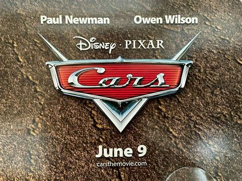 CARS MOVIE POSTER PIXAR DISNEY Original 2006 Release 27"x18.5 ...