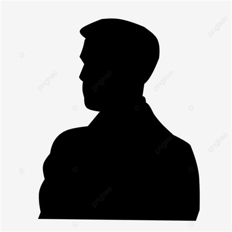 Simple Man Vector Silhouette Man Silhouette Vector Silhouette