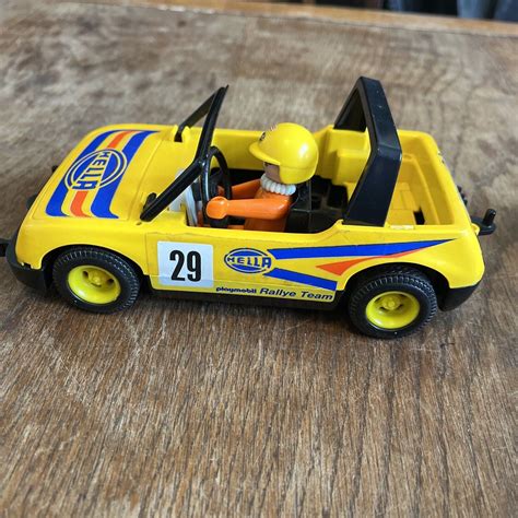 Playmobil Vintage Yellow X Rally Cars Hella Valvoline Plus