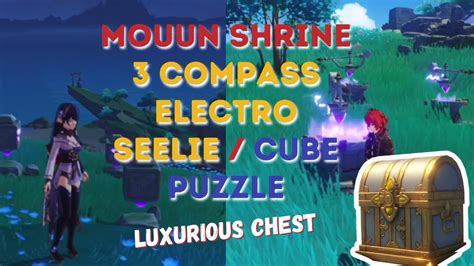 Mouun Shrine Electro Seelie And Cube Puzzle Genshin Impact Youtube