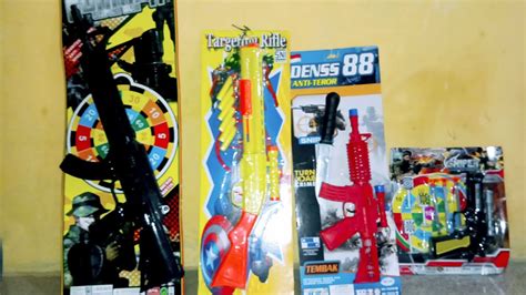 Unboxing Mainan Tembak Tembakan Super Gun Shot Gun Pistol Blaster