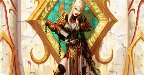 Blood Elf Female Paladin By Wei Wang Animegamingscifi Pinterest