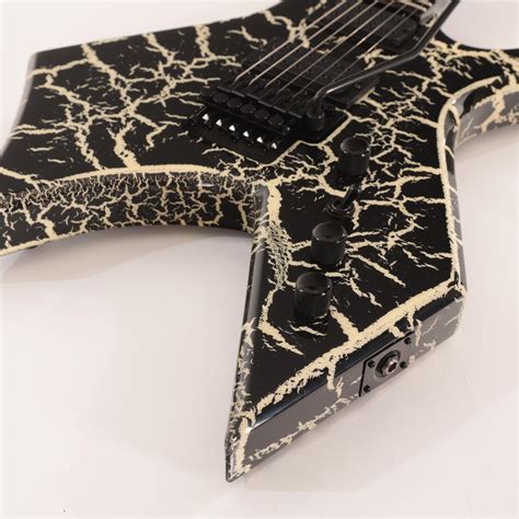 BC Rich Warlock Legacy Floyd Rose Guitar in Black Crackle - Andertons