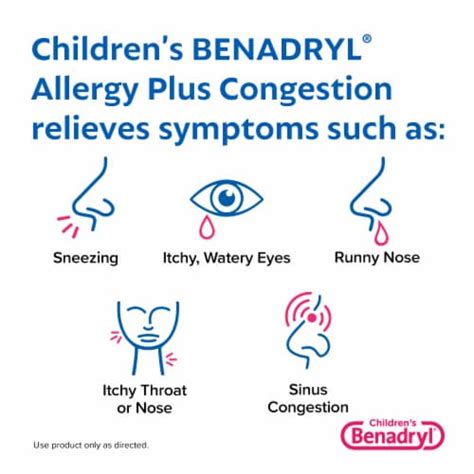 Children's Benadryl Allergy Plus Congestion Liquid, 4 fl oz - Pick ‘n Save