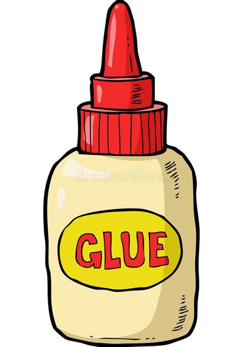 Cartoon Glue Bottle Stock Vector Illustration Of Glue 66462993