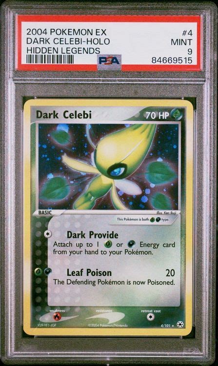 Dark Celebi Holo Ex Hidden Legends En Psa Acheter Sur Ricardo