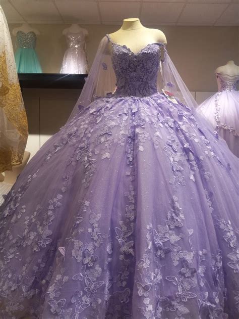 Lavender Quinceanera Dresses Butterfly Butterfly Quince Dress Light