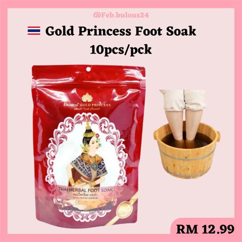 Thailand Dusitra Gold Princess Thai Herbal Foot Soak Pcs Pack