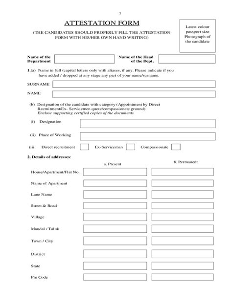 Fillable Online Revised Attestation Form Fax Email Print Pdffiller