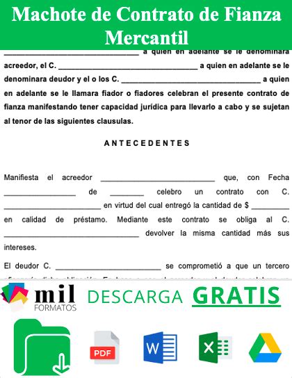 Formatos De Contratos Ejemplos Formatos Y Plantillas Gratis