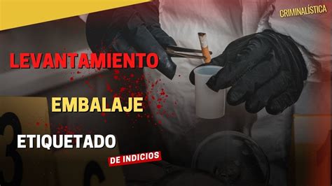 LEVANTAMIENTO EMBALAJE Y ETIQUETADO DE INDICIOS CRIMINALÍSTICA YouTube