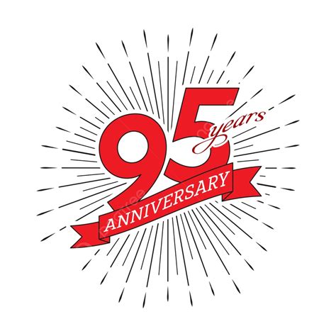 95th Anniversary Vector Png Vector Psd And Clipart With Transparent