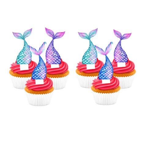 Mermaid Tail cupcake Topper - The Vinyl Order