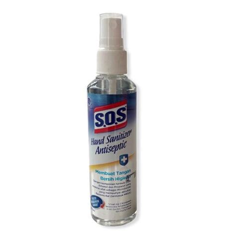 Jual Sos Hand Sanitizer Spray 100ml Antiseptic Antiseptik Tangan Cair