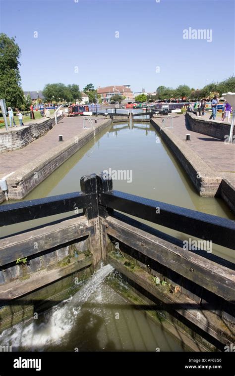 lock gates  stratford canal stratford  avon uk stock photo alamy