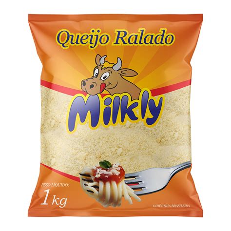 Queijo Ralado Milkly 1Kg Prontu Alimentos