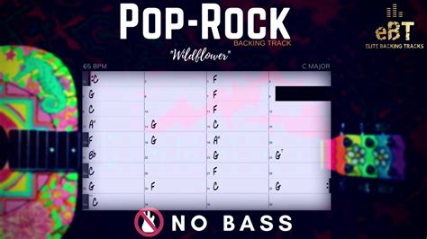 Wildflower Pop Rock Backing Track In C No Bass Youtube