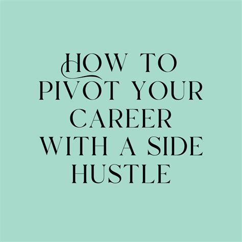 Pivot Your Career With A Side Hustle — Resume Ninjas