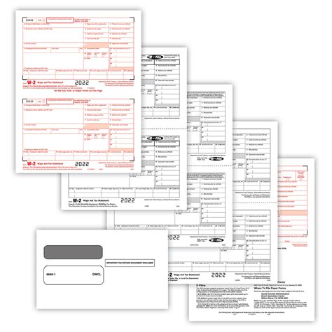 W2 4-Part Packaged Set With Self-Sealing Envelopes #95214ES - Forms & Fulfillment