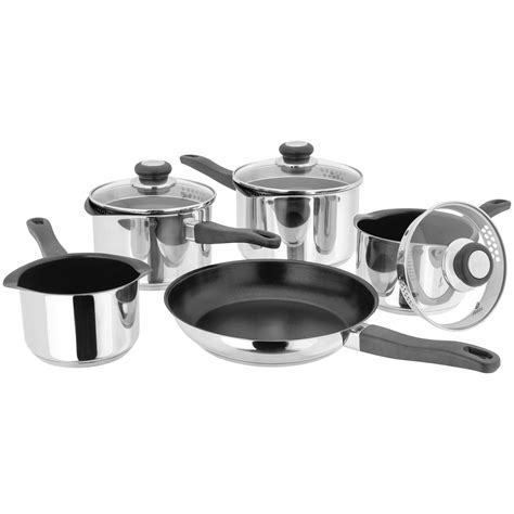 Judge Vista Non Stick Piece Saucepan Set Saucepans Saucepan Sets