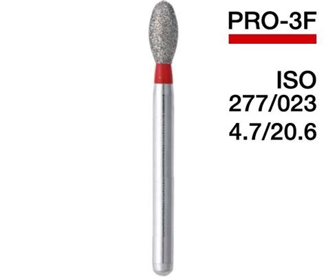 PRO-3F (Mani) Алмазный бор, сливка, ISO 277/023 ᐉ Купить ...
