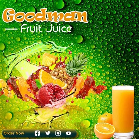 Fruit Juice Business Flyer Masterbundles