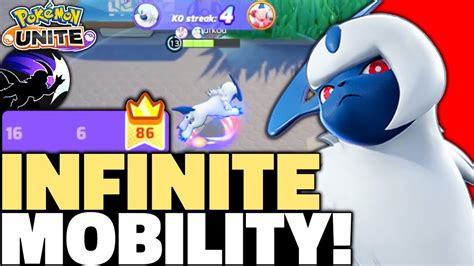 Pokémon Unite Absol Infinite Mobility Build Is Insane😱 Absol Item