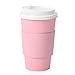 Amazon AimFun 16 Oz Pink Disposable Coffee Cups With Lids And