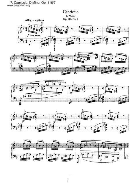 Brahms Fantasien Capriccio Op Pdf Pdf