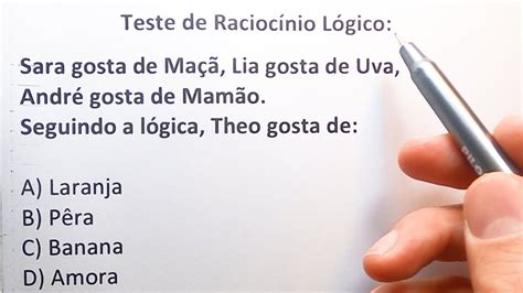 😱essa QuestÃo É ImpossÍvel Errar Raciocínio Lógico Youtube