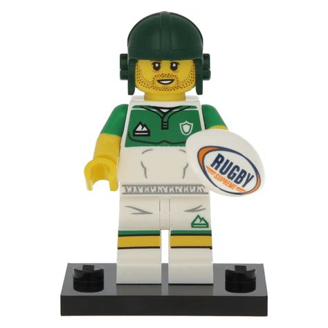 Lego Set Rugby Player Series Complete Set With Stand And