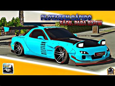 PLOTAGEM RÁPIDO E FÁCIL PARA MAZDA RX 7 car parking multiplayer YouTube