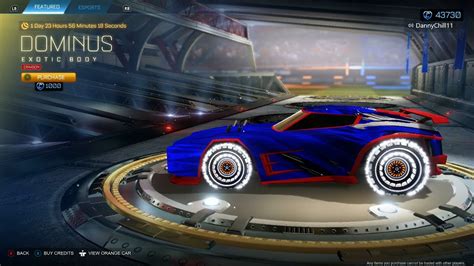 ROCKET LEAGUE ITEM SHOP CRIMSON DOMINUS CAR 22 05 20 YouTube