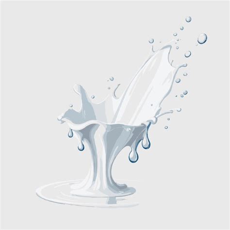 Premium Vector | Milk splash vector