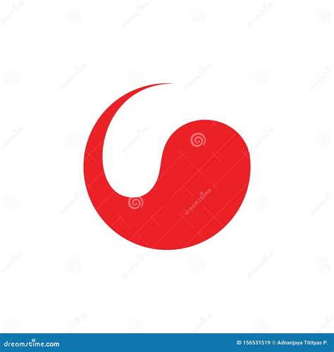 Curves Rotation Motion Circle Geometric Simple Logo Vector Stock Vector