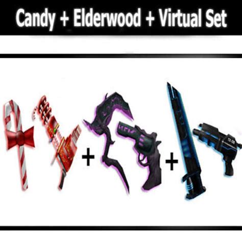 Roblox Murder Mystery 2 Mm2 Virtual Candy Elderwood Set Etsy