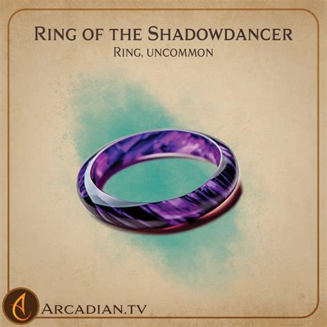 Ring of the Shadowdancer – a DnD magic item - Arcadian Media