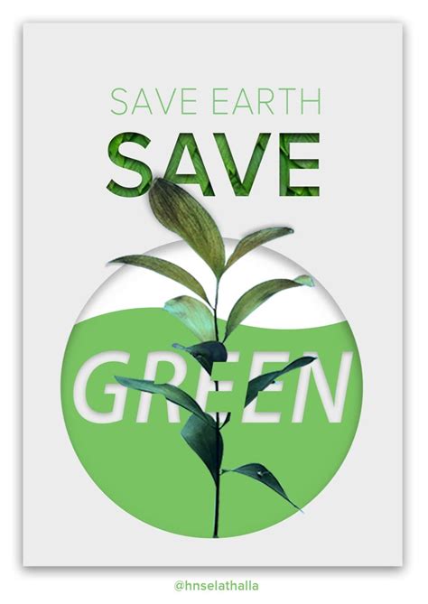 GO GREEN Poster #gogreen #savegreen #saveearth