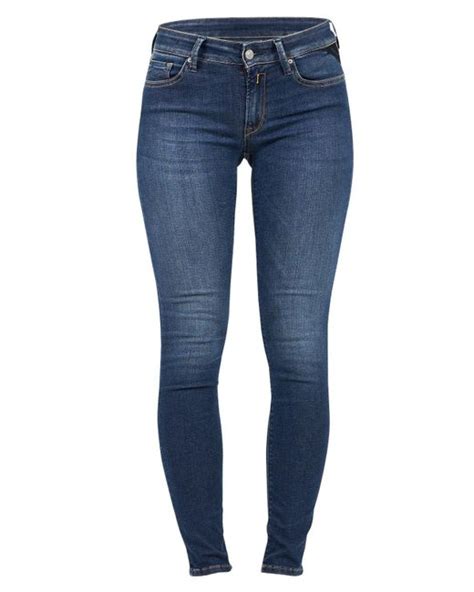 Replay Denim New Luz Skinny Hyperflex Jeans In Blue Lyst