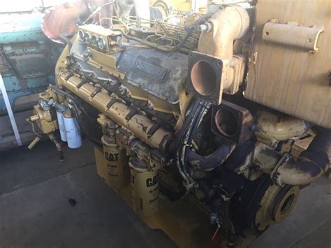 High Hour Runner Caterpillar 3412 Dit 540hp Diesel Marine Engine Item