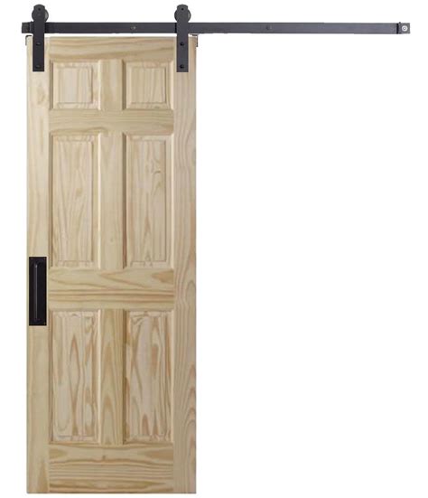 Rustica Hardware 6 Panel Colonial Barn Door With Images Barn Doors