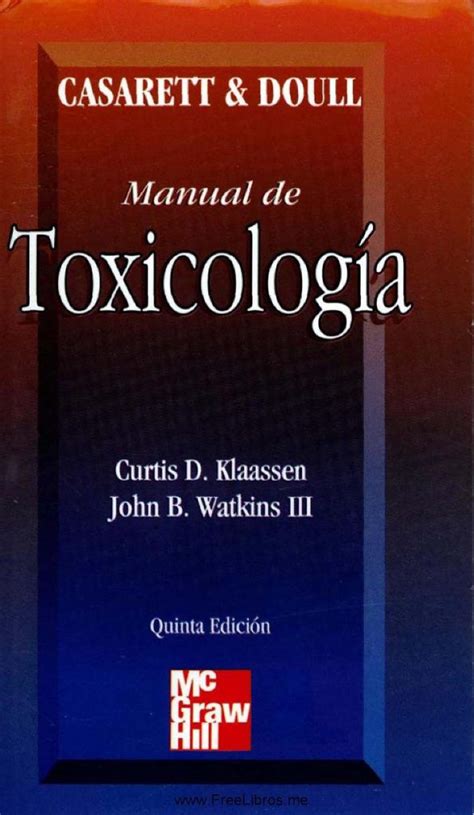 Toxicología Ambiental 1 Edición Carlos E Peña PDF Solucionario