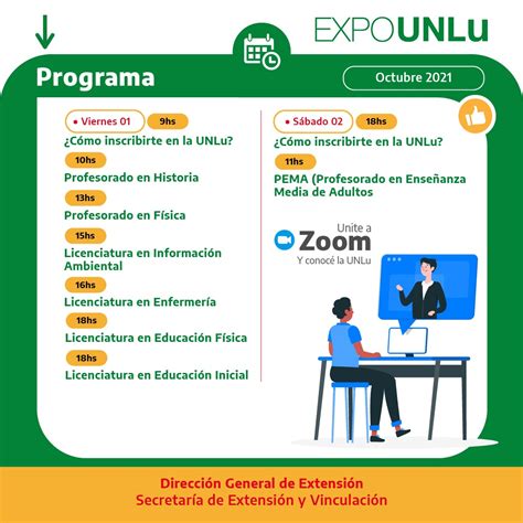 Comienza EXPO UNLu 2021 Programa De Actividades Noticias UNLu